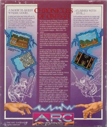 Chronicles of Omega, The box cover back